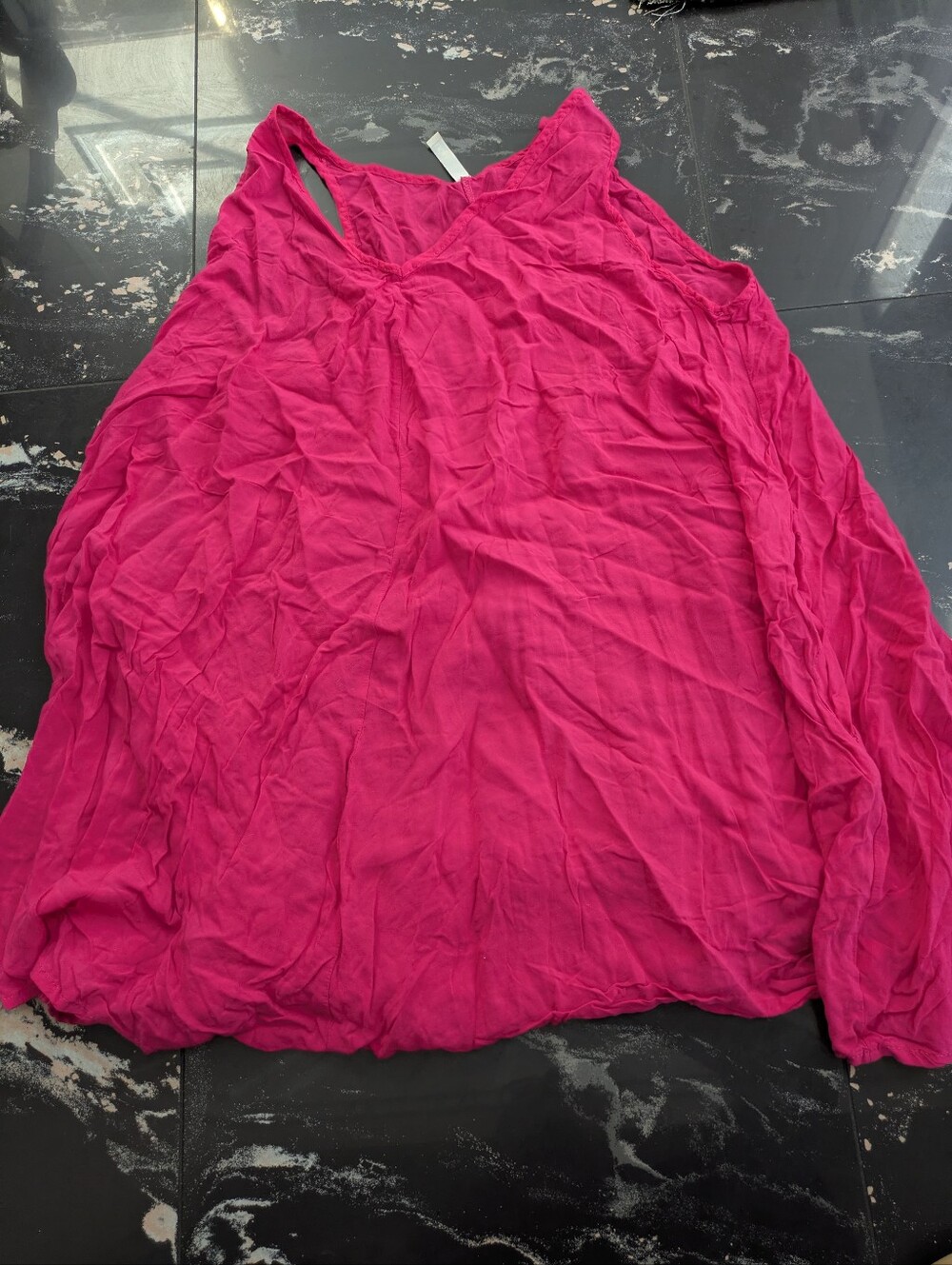 Elan Pink Flowy Hot Pink Dress